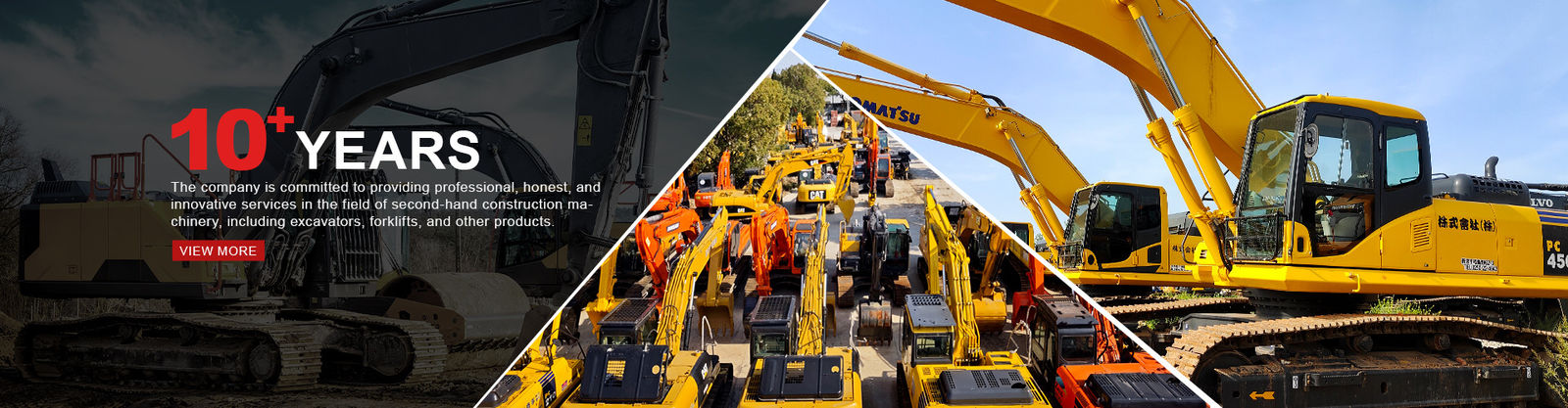excavateur komatsu usagé