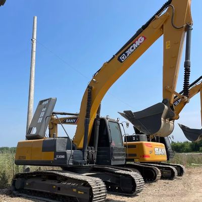 qualité  1950 rpm Used XCMG Excavator XCMG215 Old Earth Moving Equipment 21450 Kg usine