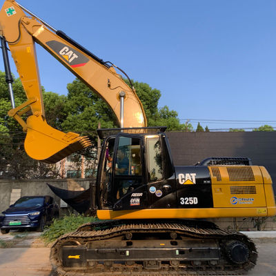 Excavateur d'occasion pour l'agriculture CAT Excavateur à remorqueuse d'occasion CAT325D Couleur jaune