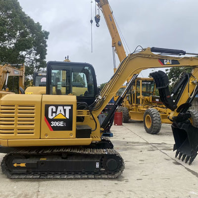 Machinerie de construction d'occasion Utilisée Creuseur Cat306E2 34,7kw Pour la construction de routes