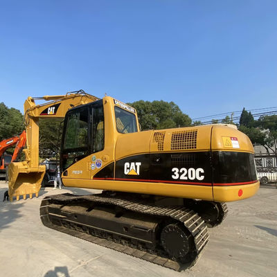 10T CAT320C Machines de construction d'occasion Excavateur à chenilles à deux mains 110kw