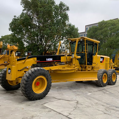 Classeur à moteur CAT 140H à haute performance utilisé pour la construction routière