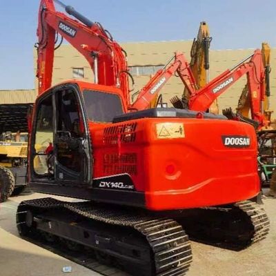 Utilisé Doosan DH140 12 tonnes Excavateur à chenille Vieille terre de déplacement des machines