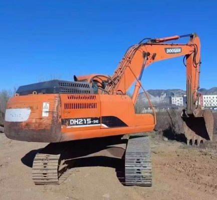 Excavatrice utilisée Doosan DH215W Machines de construction 48KW Économie de carburant