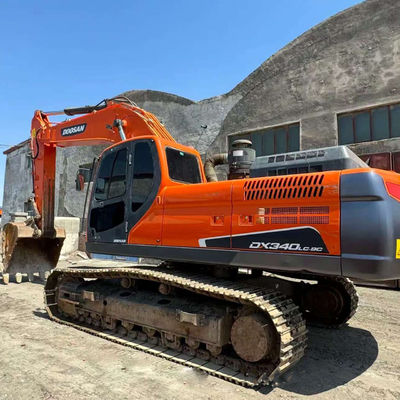 Excavateur hydraulique utilisé Doosan DX340 équipement d'excavation de la terre d'occasion