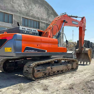 Excavateur hydraulique utilisé Doosan DX340 équipement d'excavation de la terre d'occasion