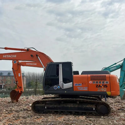 Excavateur hydraulique utilisée Hitachi ZX240 de seconde main 23,5 tonnes creuseur