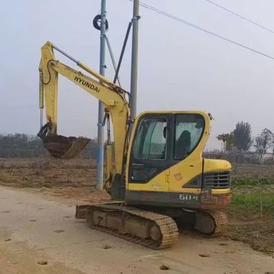 Hyundai 60 Excavator Digger Mini Excavator hydraulique à rampe 5850kg