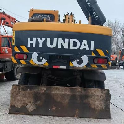 Hyundai 150w Excavateur à roues d'occasion Heavy Duty Equipement de déplacement de terre d'occasion