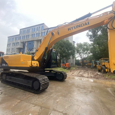 Construction ancienne excavatrice Hyundai 220lc-9s jaune excavatrice d'occasion