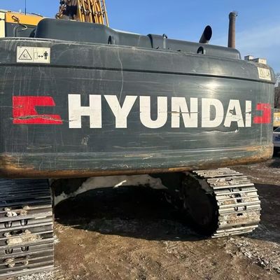 Yellow Hyundai 305 Excavator Digger d'occasion 198kw 1900 tours par minute Machine de construction de seconde main