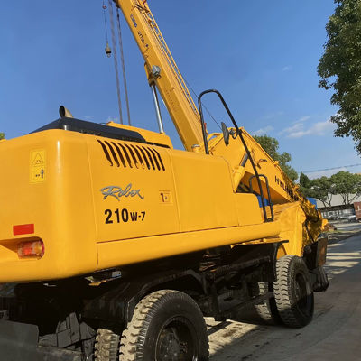 Excavateur Hyundai d'occasion 210w-7 Machines de construction avec traces anti-abrasion