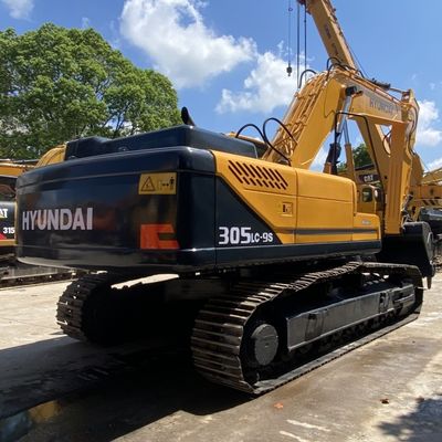125 kW Excavateur Hyundai d'occasion Hyundai 305lc-9s Excavateur hydraulique à ramper Couleur jaune