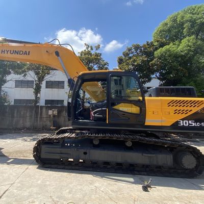 125 kW Excavateur Hyundai d'occasion Hyundai 305lc-9s Excavateur hydraulique à ramper Couleur jaune