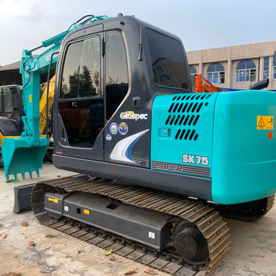 Excavateur hydraulique utilisé Kobleco Sk75 41kw Excavateur pour la construction