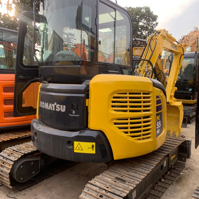 Excavateur hydraulique à rampe utilisée Komatsu Pc55 5160 kg Pour creuser des fondations
