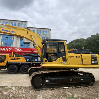 Couleur jaune Komatsu PC350 Excavateurs Komatsu utilisés 32300 kg Pour la construction et l'exploitation minière