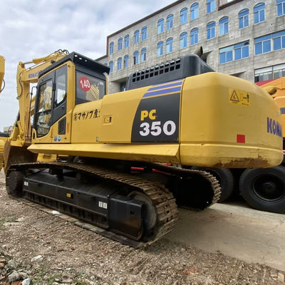 Couleur jaune Komatsu PC350 Excavateurs Komatsu utilisés 32300 kg Pour la construction et l'exploitation minière