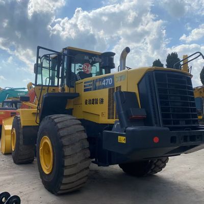 Travaux de construction Utilisé Komatsu WA470 chargeur 204kW refroidissement à l'eau chargeurs de seconde main