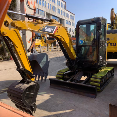 Terre en mouvement utilisée SANY 35U Excavator Digger refroidissement de l'eau Couleur jaune