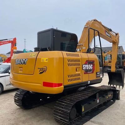 Une mini-pelée utilisée jaune SANY 95c Excavatrice d'occasion 9180kg