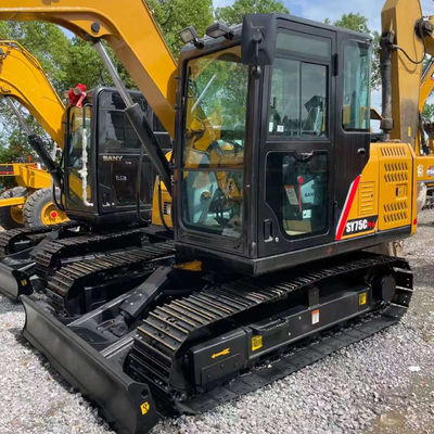 Type de gratte-ciel utilisé Sany Excavator SANY SY75C Machines de construction 7280 kg