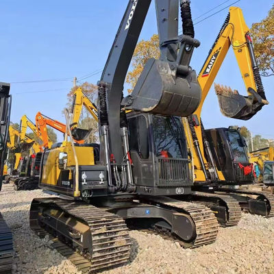 VOLVO EC140 Excavateur hydraulique d'occasion 77KW Excavateur à rouleaux Volvo ancien Haute efficacité