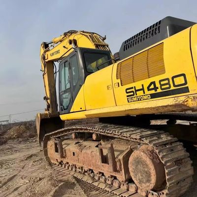 Équipement de construction utilisé Grande excavatrice SUMITOMO SH480 pour la manutention des matériaux