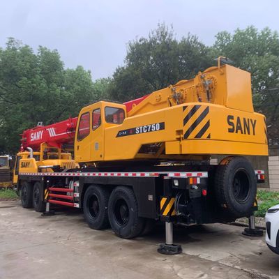 Chargement de 75 tonnes Crane utilisée Sany 750 Construction Hydraulique Cran de camion d'occasion